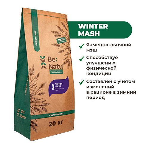 WINTER MASH, ячменно-льняной мэш, 20кг